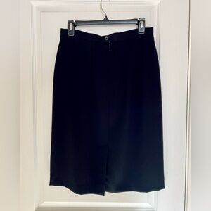 Laura Ashley Vintage Classic Black Pencil Skirt size 8